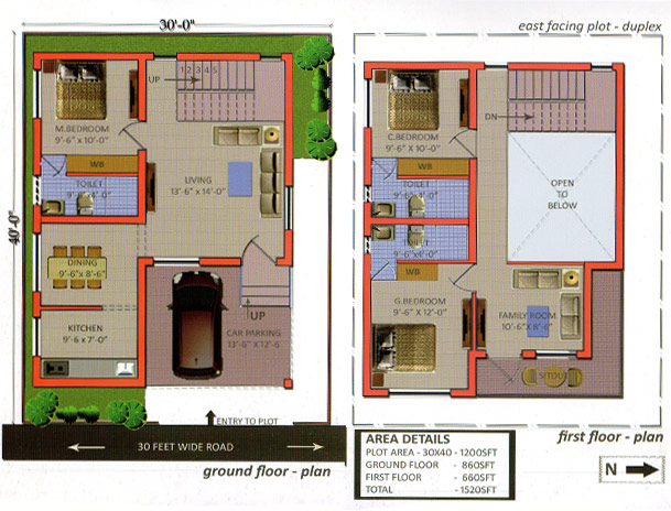 east-facing-duplex-plot